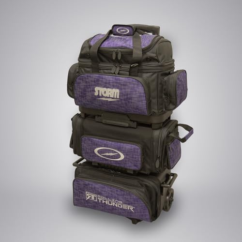 Storm 6 Ball Rolling Thunder Bowling Bag- Abstract Purple/Black