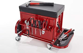 Sharper Image Rolling Toolbox Stool by Sharper Image