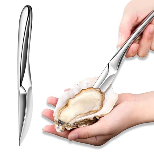 1 Stück Edelstahl rostfrei Austernmesser, Austernmesser, Austernöffner, hochwertiges Austernmesser, Geeignet zum Öffnen verschiedener Schalentiere...