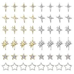Golden & Silver Shiny Star Light Charms