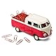 Magnetischer Büroklammerspender kompatibel mit VW Bus T1 Transporter Pritschenwagen inkl. Büroklammern – Mobile Office (rot)