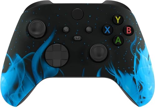Xbox Custom Modded Rapid Fire Controller - Soft Shell for Comfort Grip X - Includes Largest Variety of Modes (Flames)