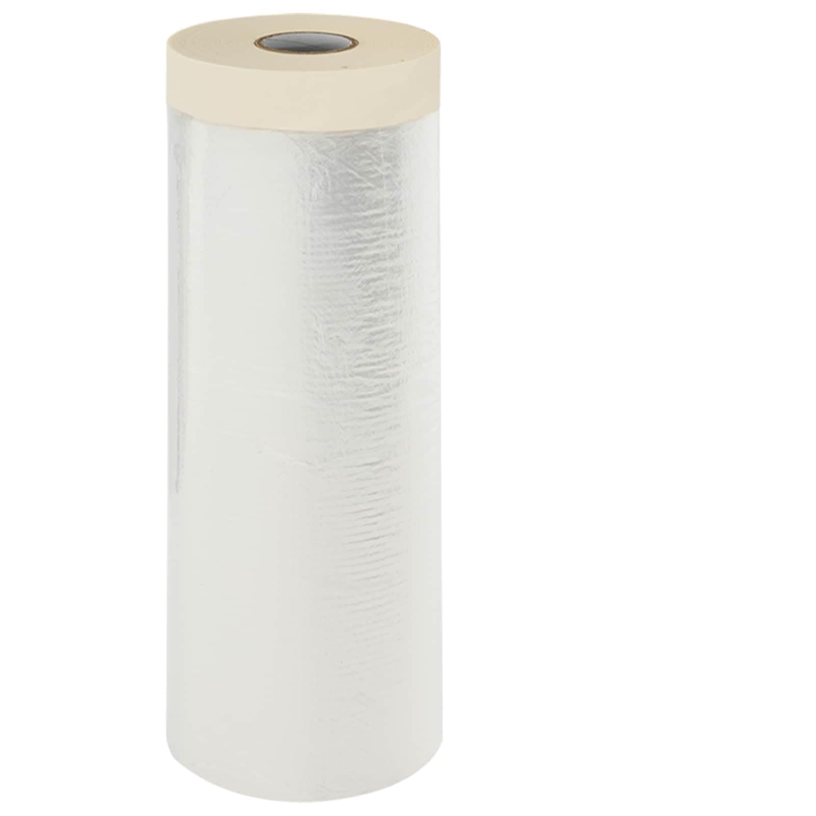 Staubschutzfolie Mit Klebeband 12 Stuck Transparent 240x2000 cm | HDPE Wasserdicht, Selbstklebend, Leicht Abziehbar, Fur Mobel Und Boden