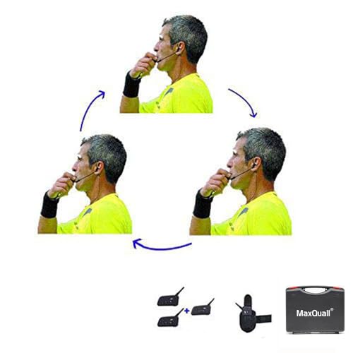 Image of Referee Headset 3 Referees Talk Same time Football Headsets Wireless Soccer Headsets Football Referee Communication System (3 Referees)
