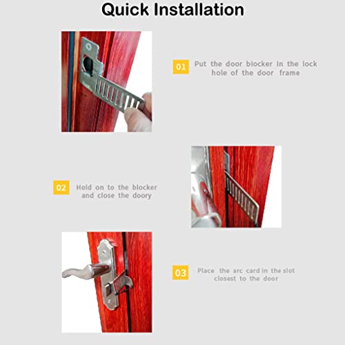 Widealiff Trava de segurança para portas domésticas Bloqueador de portas Bloqueador de portas Acessó