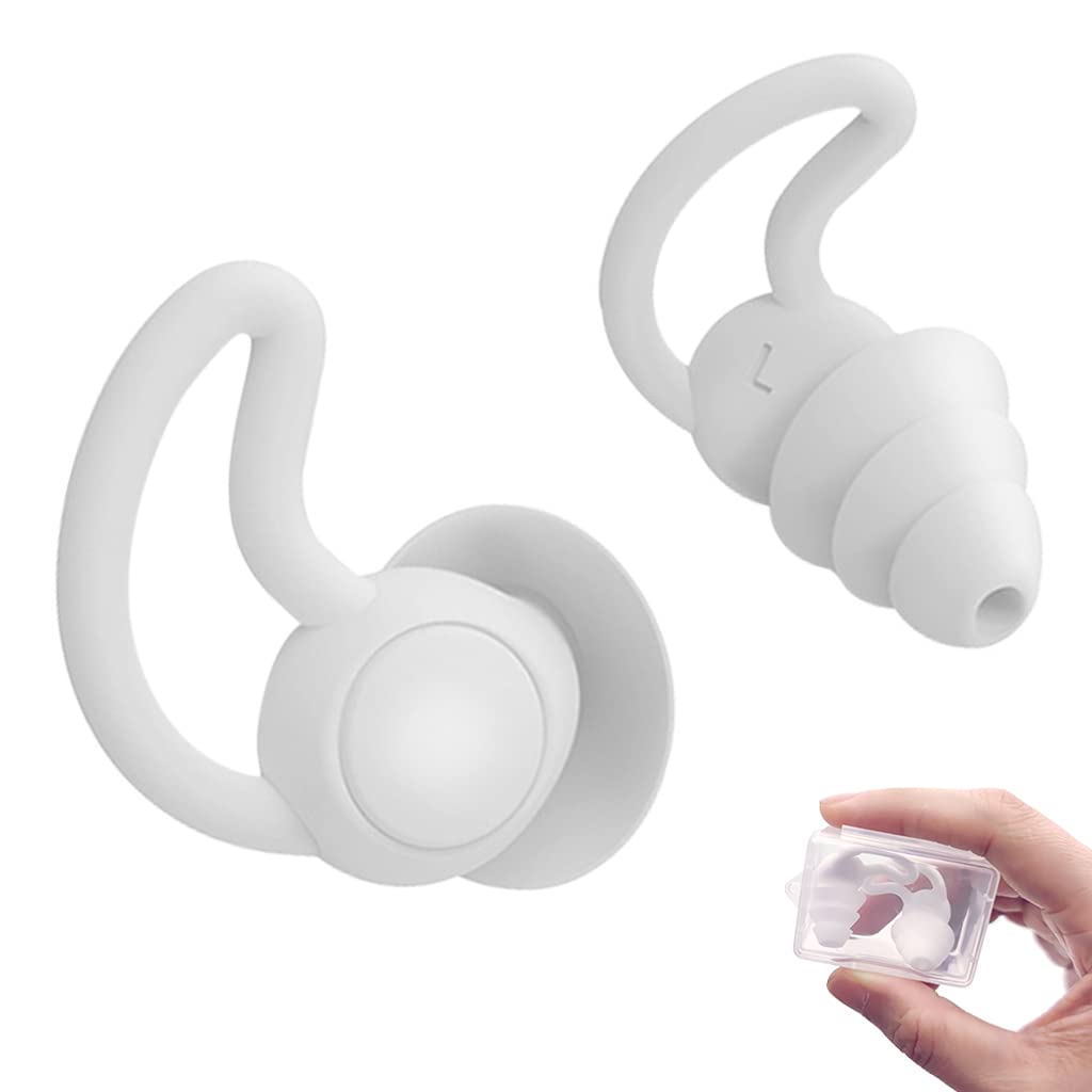 PROBEROS 1 Pair Ear Plugs for Swimming Sleeping Flight Travel, 3-Layer Shark Fin and Anti-drop Design Reusable Silicone Swimming Ear Plugs for Men Women, Waterproof and Noise Reduction (B0BVT97KLC) Amazon Price History, Amazon Price Tracker