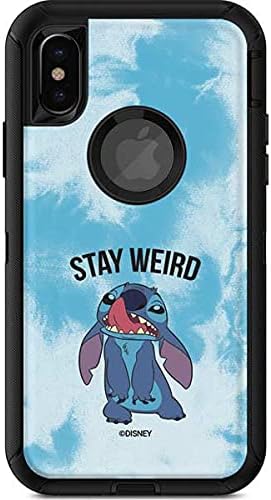 Skinit Decal Phone Skin Compatible with OtterBox Defender iPhone X/XS - Officially Licensed Disney Lilo and Stitch Character Pattern Design