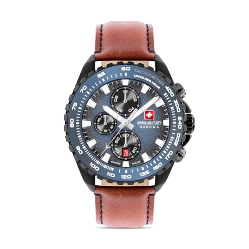 Chronographe homme Swiss Military Hanowa SMWGC0001831 précis et étanche 10 ATM