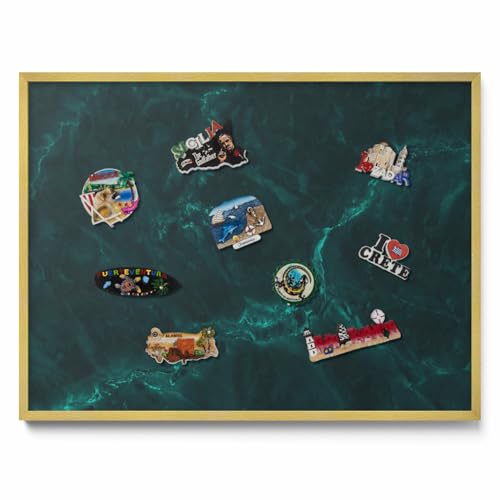 Tableau Mural Magnétique 80x60 cm – Surface Aimantée Avec Cadre Plastique, Idéal Pour Notes, Organisation De La Journée, Affichage D’Images Et Messages Personnels