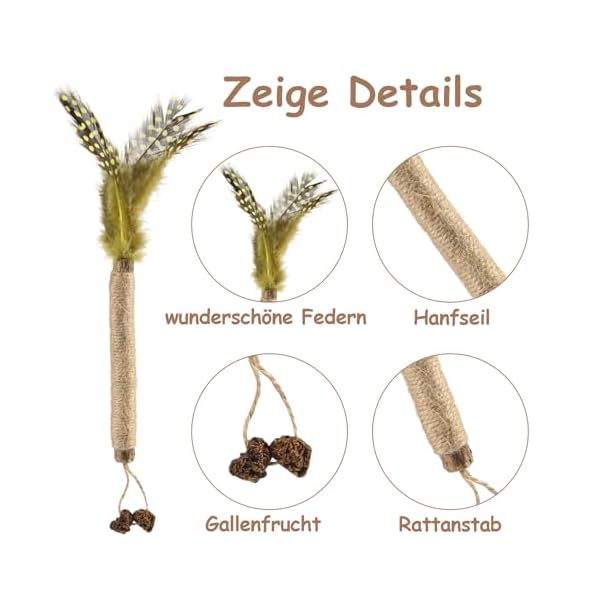 FANTESI 21 Stück Katzenminze Sticks,Katzensticks Zur Zahnreinigung,Katzenminze Spielzeug Kausticks Set, Katzen Kauhölzer Sticks für Katzen Zahnpflege Gegen Mundgeruch Spielen Beißen Kauen – Bild 6