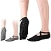 2 Paires de Chaussettes Pilates Chaussettes de Yoga Antidérapantes avec Poignées pour Femmes Chaussettes en Coton pour Pilates/Yoga/Ballet/Danse/Entraînement/Fitness/Trampoline 36-43