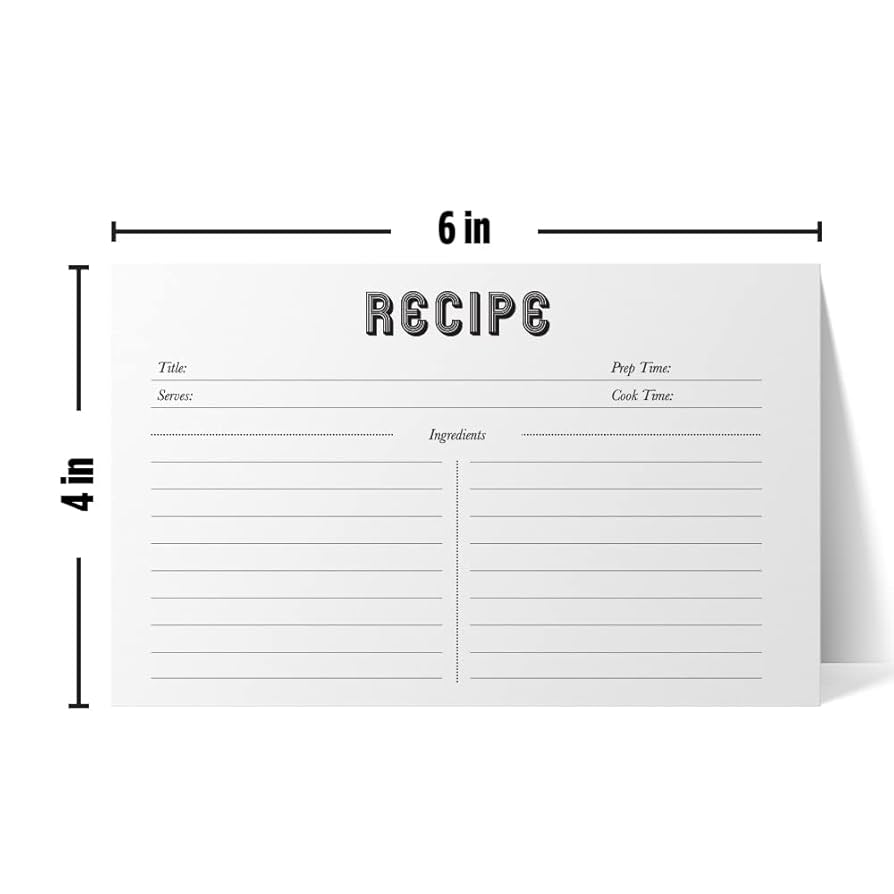 Amazon.com: Reskid Recipe Cards - 100 White 4x6 Cards For Recipes, Blank Recipe Postcards Set. 14pt Postcard Paper Cardstock, Bulk Recipe Card Pack. : Home & Kitchen amazon-com-reskid-recipe-cards-100-white-4x6-cards-for-recipes-blank-recipe-postcards-set-14pt-postcard-paper-cardstock-bulk-recipe-card-pack-home-kitchen