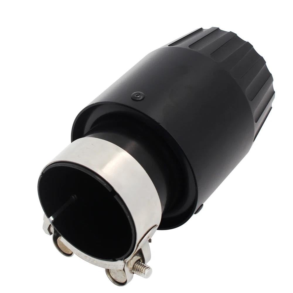 Tubo De Escape Punta De Silenciador De Tubo De Escape De Coche De Aluminio Silenciadores Negros Universales Decoración Final Tamaño Múltiple Garganta Cola(60mm-89mm)