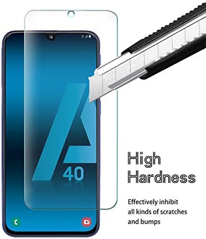 AOKUMA Samsung Galaxy A40 Tempered Glass Screen Protector, [2 Pack] Premium Quality Guard Film, Case Friendly, Comfortable Round Edge,Shatterproof, Shockproof, Scratchproof oilproof
