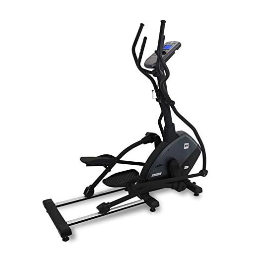 Bicicleta Elíptica BH S1XiB Semiprofesional - Volante 25kg - Freno magnético - zancada de 50,8 cm - LCD 6.5-26 programas - 24 Niveles de Resistencia - Ruedas de Transporte - Medición de Pulso