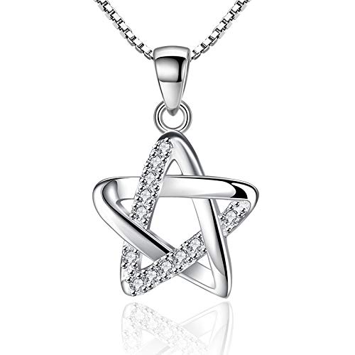 Collier bijoux femmes zircone brillantes YZCIS avec pendentif