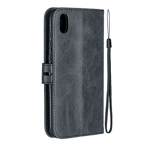 MRSTER Cover per Huawei Y5 2019 in pelle PU Flip