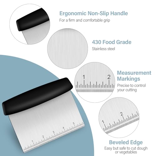 Ecavria Stainless Steel Bench Scraper