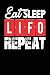 Produktbild Eat Sleep LIFO Repeat: Black, Red & White Design, Blank College Ruled Line Paper Journal Notebook for Accountants and Their Families. (Bookkeeping and ... Book: Journal Diary For Writing and Notes)