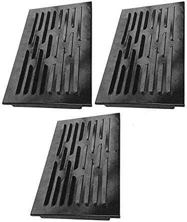 Grill Heat Plate for Select Member's Mark Monarch Y0005XC-2, Y0101XC Bakers & Chefs, Grand Hall GC-2000, GC-3000, GQ-5001D, GQ-5002D, Grand Cafe GC-2000, GC-3000 & SAMS Y066 Gas Models - 3 Pack