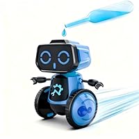 Science Saltwater-Powered Robot Kit, No Batteries Required, DIY Toys, Scientific Experiments, Creative Toy, Environmental Protection, for Boys & Girls（Blue）