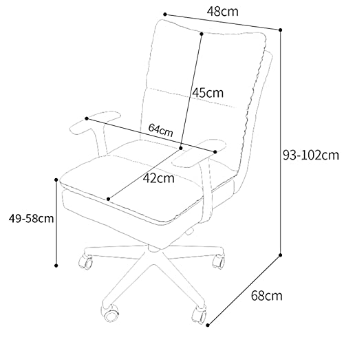 Chaise de vanité pivotante réglable pour éviter la fatigue dans le salon