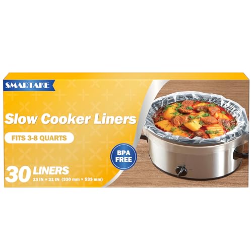SMARTAKE Slow Cooker Liners (30 Pack Large Size)