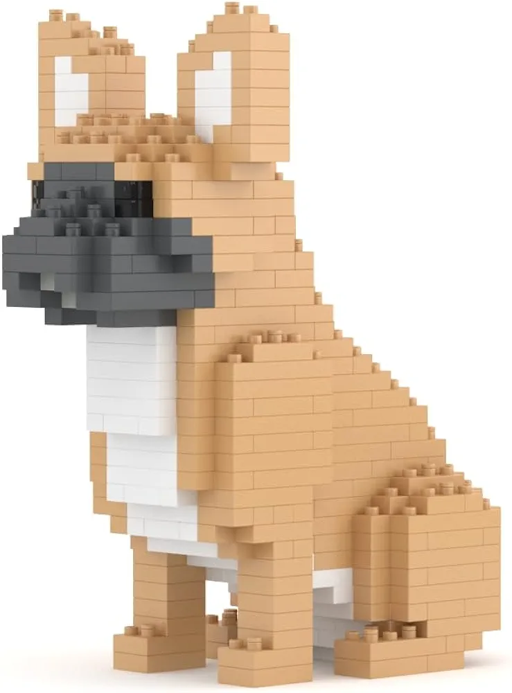 JEKCA Bouledogue français Mini 01S | Mini Blocs de Construction en Plastique pour Chien | À partir de 14 Ans