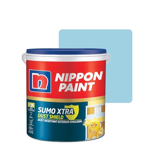 Image of Nippon Paint Sumo Xtra Dust Shield Exterior Emulsion (20L, Christopher'S Adventure) - Dirt Pickup Resistant, Colour-Lock, Water Resistant, Low VOC Wall Paint for Exterior Masonry Surfaces - 20 Litre