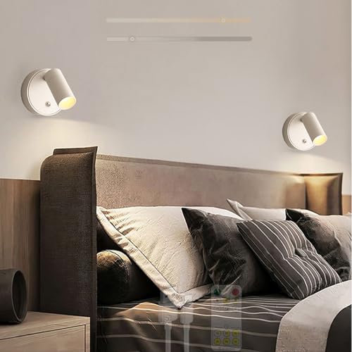 Apliques de pared LED regulables y giratorios para iluminar tu dormitorio con mando 1