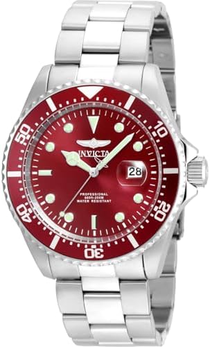 Invicta Pro Diver Analog Red Dial Watch for Men's - 22048
