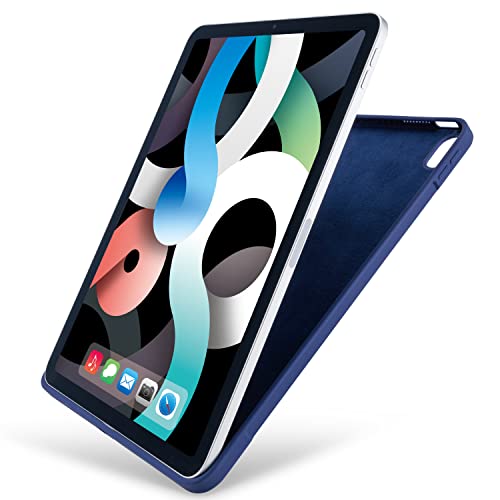 エレコム iPad Air 10.9 第5/4世代 ケース シリコン ハイブリッドケース ネイビー TB-A21MSCHNV