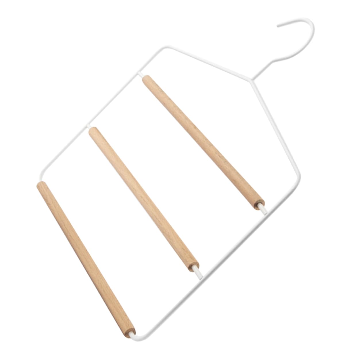 Levemolo Multi-Function Pants Hangers Space-Saving Clothes Hangers Pants Hangers Rack Trouser Hanging Nonslip Rack Hanger Wardrobe Hanger Space Saving Trousers Racks Pants Jeans Racks Metal