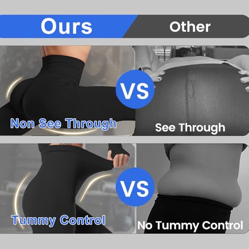 Women's High Waist Workout Leggings - Seamless Scrunch Butt Lift Yoga Pants for Gym & Fitness4