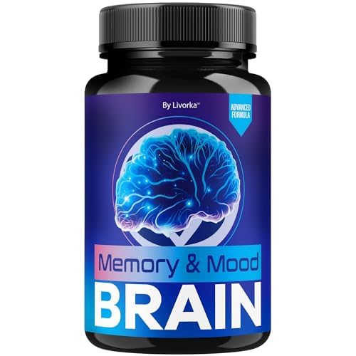 Memory Mood and Brain Capsules – Official Daily Support Brain Health Supplement Pills Advanced Formula, Memory & Mood Brain & Memory Focus Reviews, 60 Capsules for 1 Month