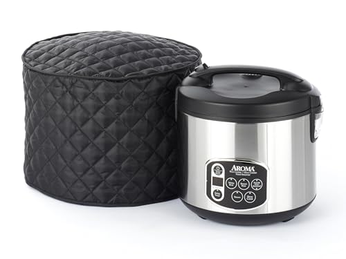 Covermates Keepsakes â€“ Rice Cooker Cover â€“ Dust Protection - Stain Resistant - Washable â€“ Appliance Cover, Black