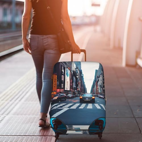 Housse de protection valise lavable et extensible motif New York - 7