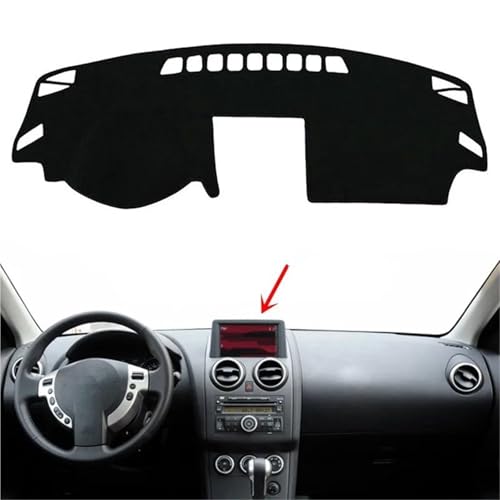 Funda para salpicadero Qashqai 2006-2011 que elimina reflejos con protector solar acolchado Dualis 5