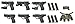 Tomytec Little Armory LA007: P226 Type & P228 Type Plastic Model Kit