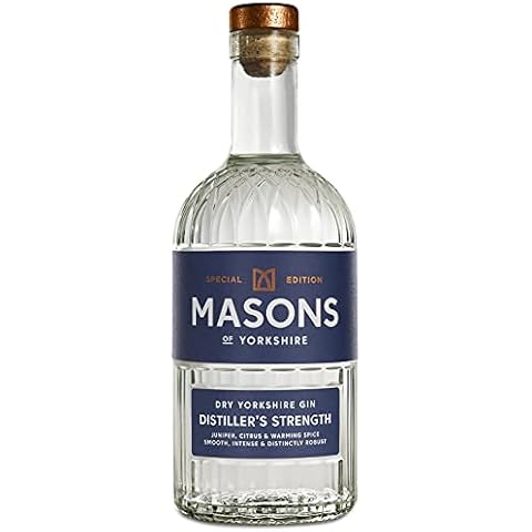 Masons Distiller's Strength Gin - 70cl Distillers Strength Style Special Edition London Dry Gin - 53% ABV Cover