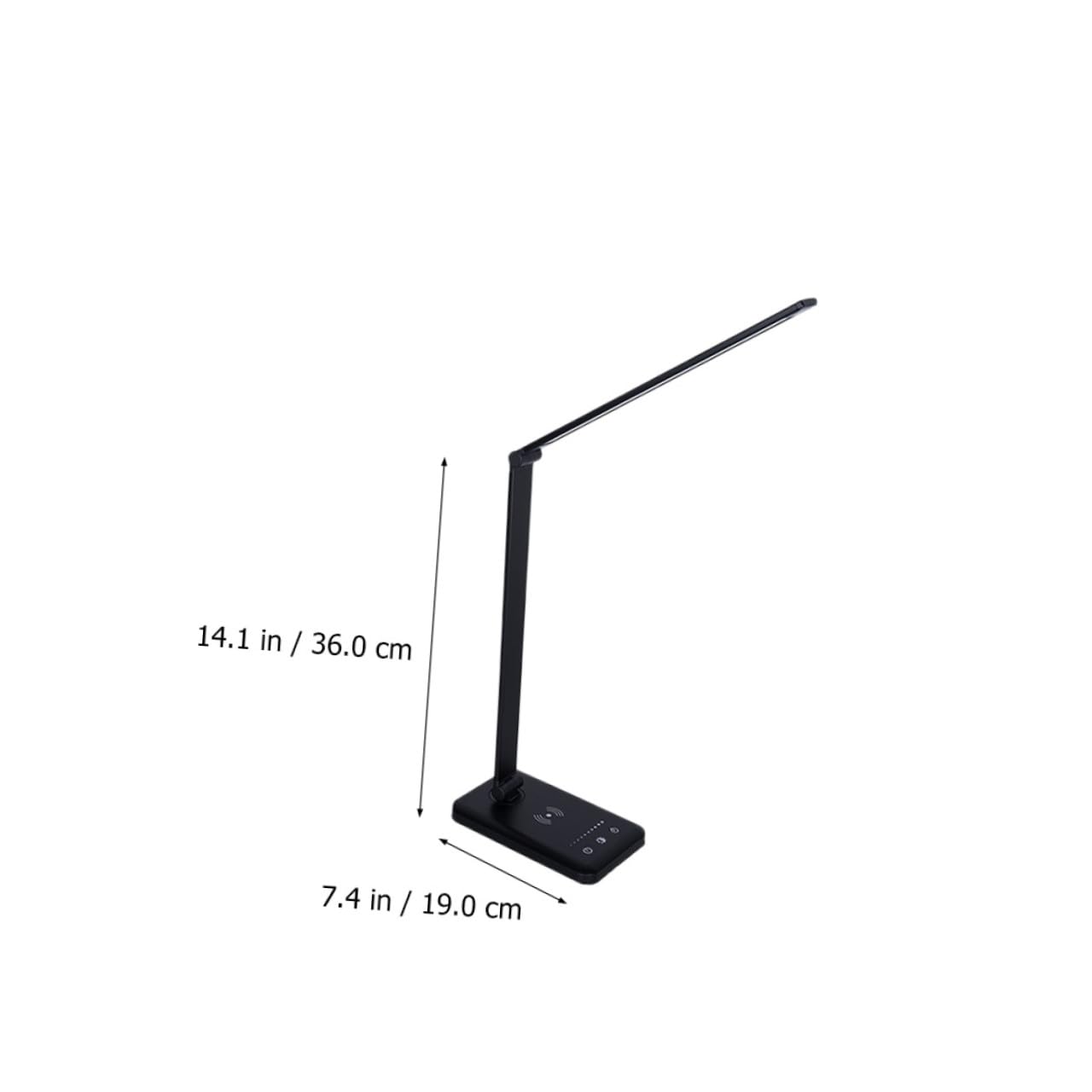 LED Schreibtischlampe Stufiger Touch dimmung Faltbar Kabellose Ladefunktion Aluminium und Kunststoff Augenschonend Geeignet für Arbeitszimmer und Schlafzimmer