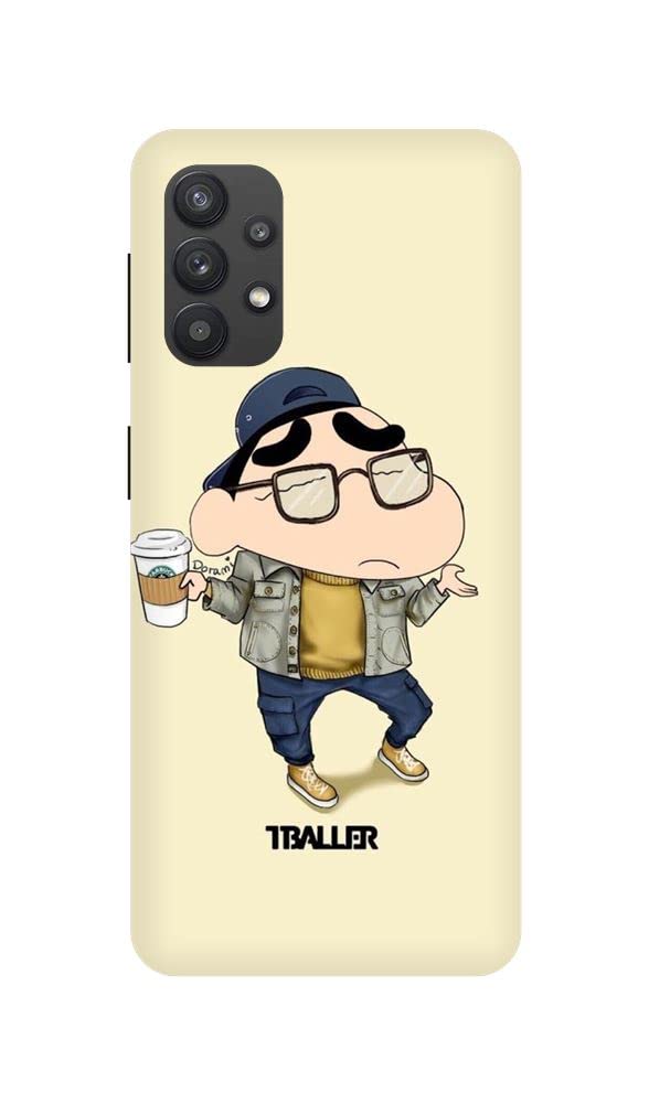 Arvi Enterprise Shinchan Chill Printed Hard Plastic Back Case Cover for?Samsung Galaxy M32 4G/ Samsung F22