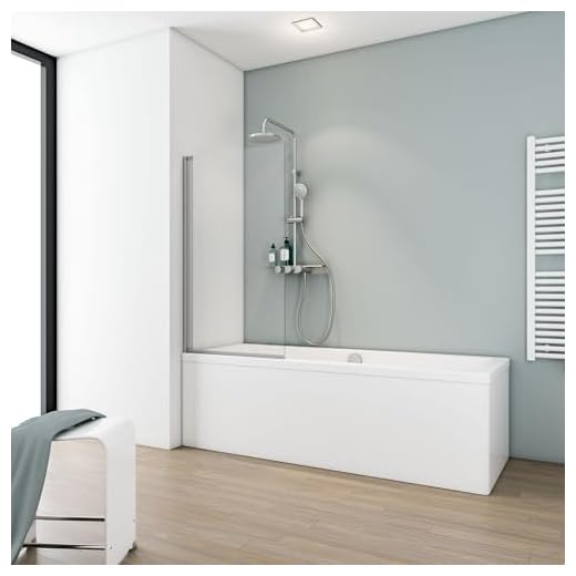 Schulte Duschwand Berlin, 70 x 120 cm, 5 mm Sicherheitsglas klar hell, alunatur, D16504 01 50, Duschabtrennung für Badewanne
