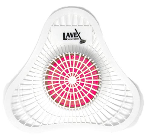 Lavex Urinal Screen And Deodorizer | Red Deodorizing Block | Universal Fit | Strawberry Scent | 12 Pack #TOP27