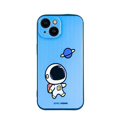 Coque mignonne pour iPhone 15 fine et élégante style cosmique pour femme