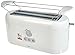 Produktbild Clatronic TA 3534 Toaster, Cool Touch-Gehäuse mit 3 LED-Kontrollleuchten, 4 Scheiben-Langschlitztoaster mit Krümelschublade, Auftau-/Aufwärm-/Schnellstoppfunktion, Weiß