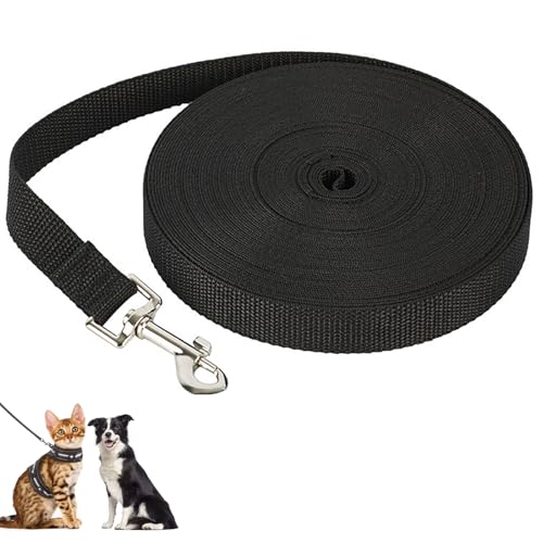 10m Guinzaglio per Cani Addestramento, Lungo Nylon Guinzaglio Cani Resistente Leggero con Fibbia Lega Zinco, Addestramento Guinzaglio, Cani Corda Robusto Guinzaglio Lungo per Cane Allontanare