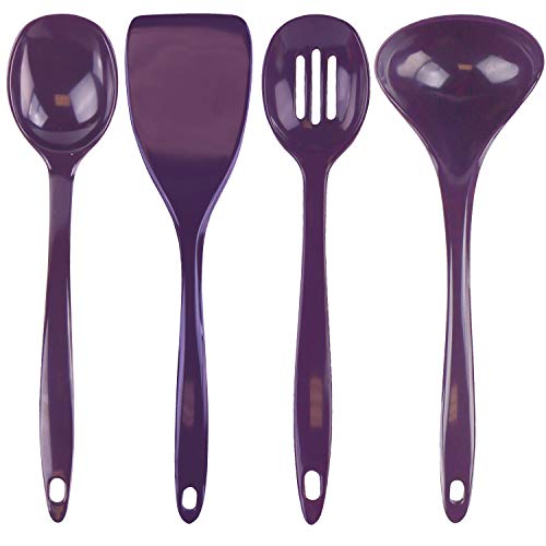 Calypso Basics by Reston Lloyd Melamine Utensil Set, 4-Piece, Plum (81502)