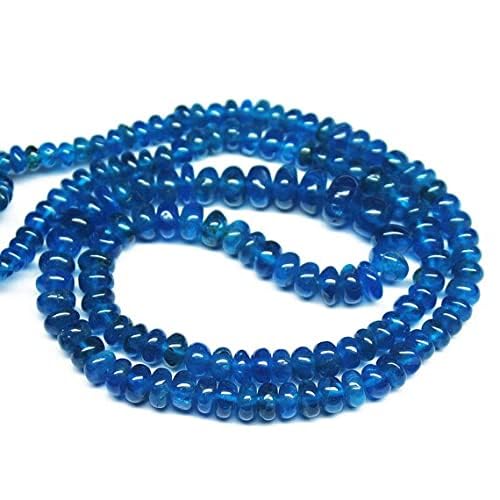 Perles apatite bleues de 33cm pour imaginer un collier bohème chic