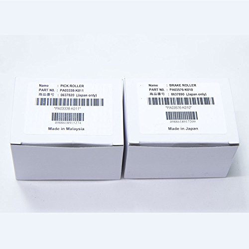 Pa03338-K011 Pa03576-K010 Scanner Brake And Pick Roller Set Compatible With Fujitsui Fi-6770 Fi-6670 Fi-6770A Fi-5750C Fi-5650C Fi-5750 Fi-5650 Fi-6750 Fi-6750S #TOP6